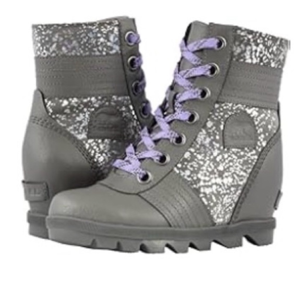 Sorel Kids Rain & Snow Boots - Quarry and Paisley Purple